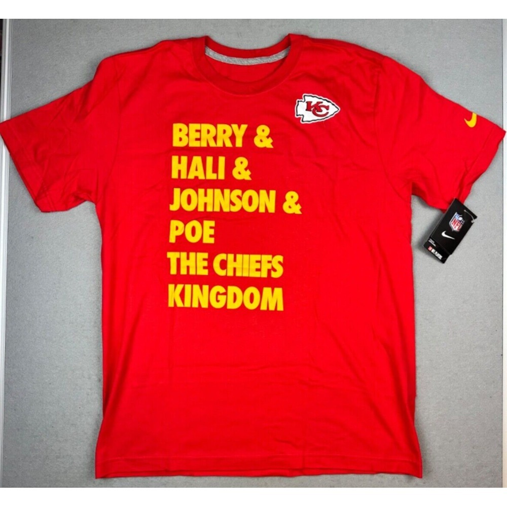 NEW! Nike Kansas‎ City Chiefs Kingdom T-Shirt NFL Players (Berry) Men's Large